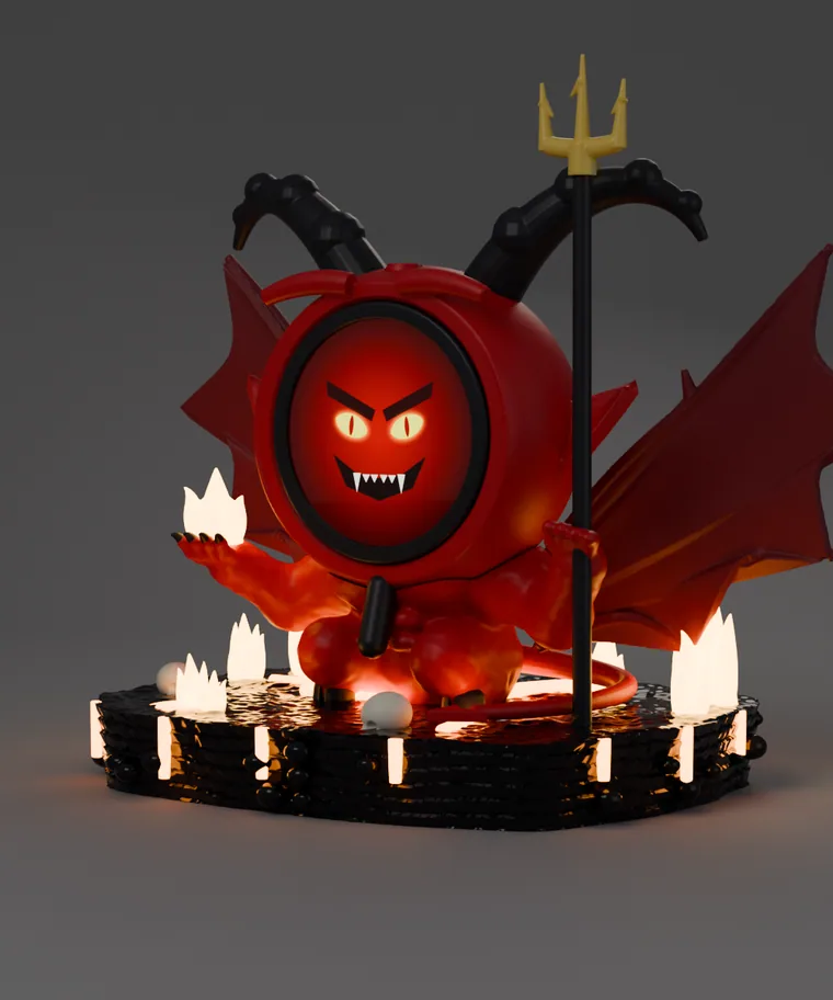 Imp from three-quarters